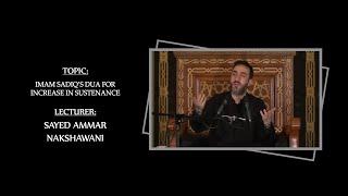 Imam Sadiq's dua for increase in sustenance - Sayed Ammar Nakshawani