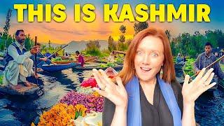 My FIRST TIME at a stunning FLOATING MARKET in Kashmir.. it was CRAZY! 