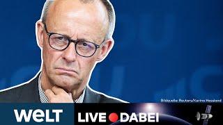 SOLINGEN: CDU-Chef Merz gibt Pressekonferenz nach Gespräch mit Kanzler Scholz | LIVESTREAM