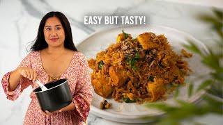 Probably the EASIEST Briyani Rice ever! | Malaysian Style Tofu Nasi Briyani | VEGAN