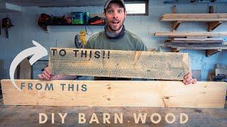 The BEST ways to DISTRESS WOOD - My methods for distressing wood fast - DIY Barn wood. NO STEEL WOOL