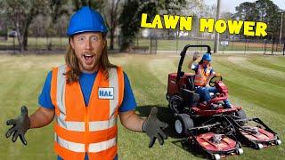 Lawn mower for kids | Cut the Grass with Handyman Hal