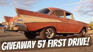 57 Chevy Hits The Streets For The First Time In 30 Years!