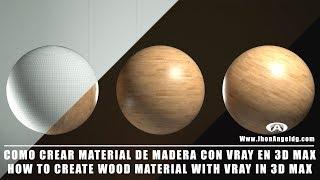 How to create wood material with vray in 3D Max // How to create wood material with vray in 3D Max