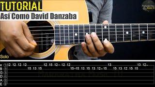 Así Como David Danzaba (Me gozaré) || TUTORIAL COVER GUITARRA ACÚSTICA | Letra y Acordes | TAB