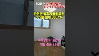 NO. 96K [파주 1.5룸] 파주 탄현면 법흥리 통일동산 신세계첼시아울렛 헤이리 1.5룸 월세 300/34만 주차장완비 풀옵션 개방감 좋은 남향집 깔끔한 1.5룸#shorts