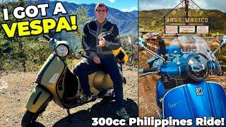 MY FIRST VESPA! 300cc Ride To The Philippines Mountains (Becoming Filipino)