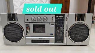 SHARP GF-7300Z STEREO  boombox set 4 band radio tape recorder#sharps +919023321435