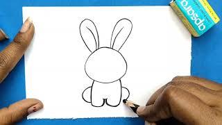 How to Draw a Rabbit Drawing Easy Step by Step | Rabbit Drawing Easy | Easy Drawing