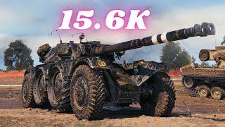 Panhard EBR 105  15.6K Spot Damage & T-100 LT 17.5  World of Tanks