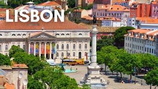 Rossio Square in Lisbon PORTUGAL