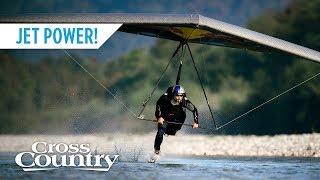 Jet-powered hang gliding with Matjaz Klemencic