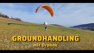 Gleitschirm Groundhandling mit Drone Neo