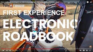 First roadbook training on our electronic roadbook rally solution for adventure bikes!