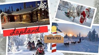 LAPLAND at CHRISTMAS | Ruka 4* LOG CABINS | Santa Claus | Husky Sleigh Ride | Snowmobiles | Skiing