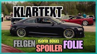 KLARTEXT AUDI A5 UMBAU | MEINUNG ZUR FOLIE | ISOFIX BÜGEL | HOCHGLANZ VERDICHTEN REINIGUNG