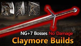 Elden Ring - The Best Claymore Builds vs NG+7 Bosses (No Damage) [1.16 ver]