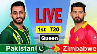 Pakistan vs Zimbabwe, 1st T20 | Live Cricket Match Today | PAK vs ZIM Live Match Today | PAK vs ZIM