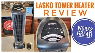 Review Lasko Oscillating Ceramic Tower Space Heater 751320 with Remote