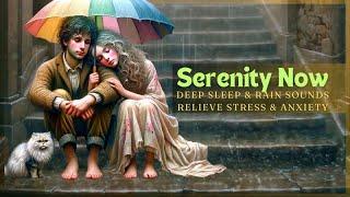 Serenity Now: Relaxing Music for Deep Sleep + Rain Sound - Combat Stress and Anxiety!