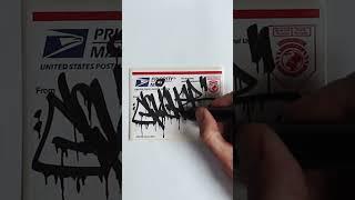 #shorts #shortvideo #shortsvideo #graffiti #handstyle #handstyles #art Drippy Handstyle practice 