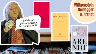 Drei wichtige philosophische Werke des 20. Jahrhunderts 