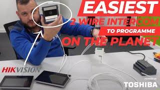 How to setup Hikvision's NEW 2 Wire Intercom: DS-KD7003EY-IME2