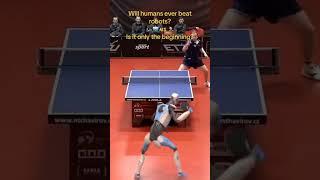 Robot vs Human ping pong challenge #youtubeshorts #shrots #robotics #reels