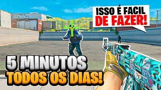 O TREINO de 5 MINUTOS pra ficar BOM no CS2!