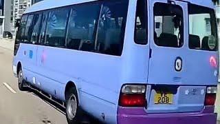 車CAM直擊 - VE208 紫藍色19座車手上身，話Cut就Cut，田螺車即時反擊