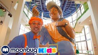 Blippi Visits A Children's Museum | @Blippi | Moonbug Literacy