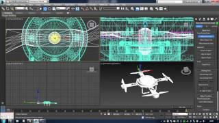Drone Animation Element 3D v2 and 3D Max 2010-2016 obj sequence