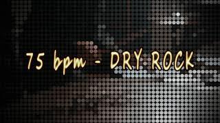 75 bpm - DRY ROCK DRUM BEAT LOOP