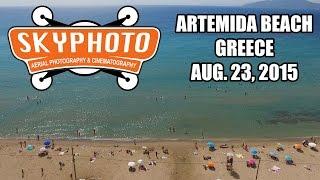 Artemida Beach | Aug. 23, 2015 | 4K | DJI Inspire 1 | SKYPHOTO.gr