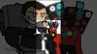 what If Titan tv man was infected part 1 #shorts #animation #loquendo #skibiditoilet #flipaclip