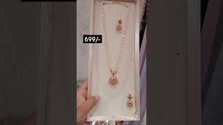 #1million views  699 Rs  free shipping/ peral haram / #gold #copy #jewellery / 8897703791 / No cod