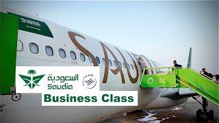 SAUDIA BUSINESS CLASS  Jeddah to Tunis   Airbus A330