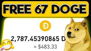 FREE 67.00 DOGECOIN | Best Free Dogecoin Mining For Now | no minimum withdraw