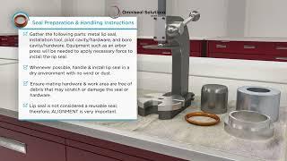 Support To The End: Omniseal Solutions' Omniseal® INTERNAL Metal Lip Seal Installation