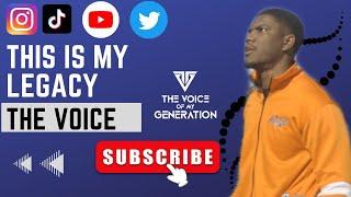 LEGACY | Motivational Speaker | The Voice Of My Generation | Inspiring