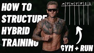 How To Structure A Week of Hybrid Training | 13km Run + Back/Biceps Workout!