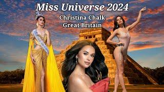 Miss Universe Great Britain 2024 Christina Chalk #missuniverso2024 #missuniverse2024 #missuniverse