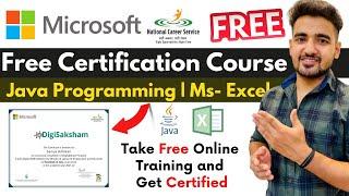 Microsoft Launch Free Java Certification Course | Learn Ms-Excel | Students & Jobseeker Digisaksham