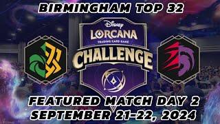 FEATURED MATCH TOP 32 | DLC BIRMINGHAM LORCANA Challenge 2024 | RUBY AMETHYS vs. AMBER EMERALD