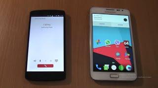 Incoming call & Outgoing call at the Same Time   Samsung Galaxy Note 1  Android 7+Nexus 5 ubuntu
