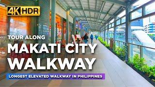 Walking the Longest Elevated WALKWAY in the Philippines! | Tour of Makati City's Iconic Skyscrapers