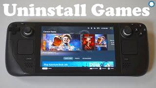 How To Delete Games On Steam Deck OLED - Super Easy