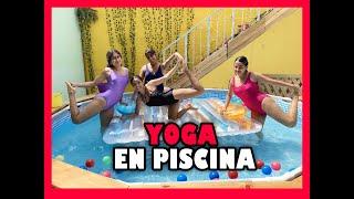 Desafio de Yoga en la piscina con las chicas 2