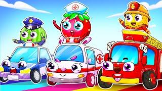 Kids' Driving Center Baby Cars Rescue Squad | Jobs and Career Pretend Play YUM YUM Funny Kids Songs