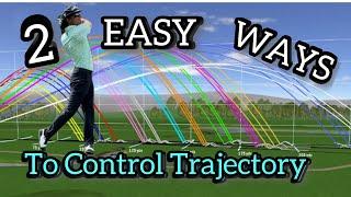 CONTROL your GOLF ball TRAJECTORY! Two easy tips! Trackman data explained.